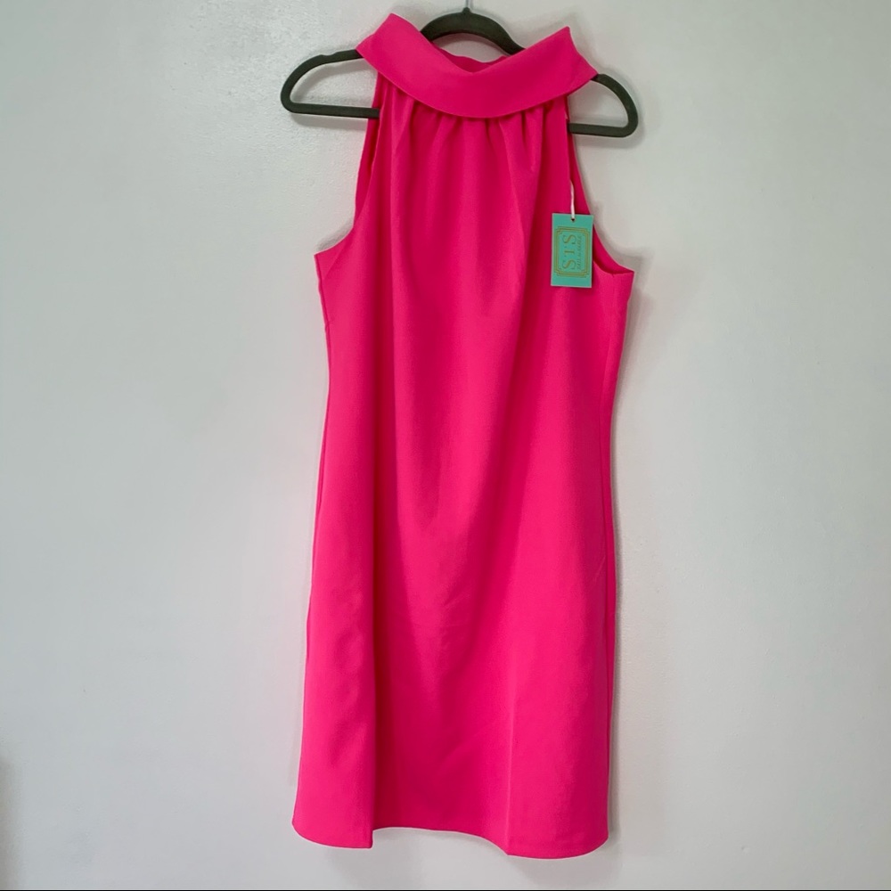 STS Sail to Sable high cowl neck dress L NWT